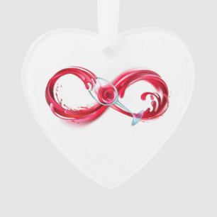 Ornamento Infinidade com vinho tinto