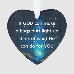 Ornamento Insetos Bumbum Acende Firefly inseto  Engraçado