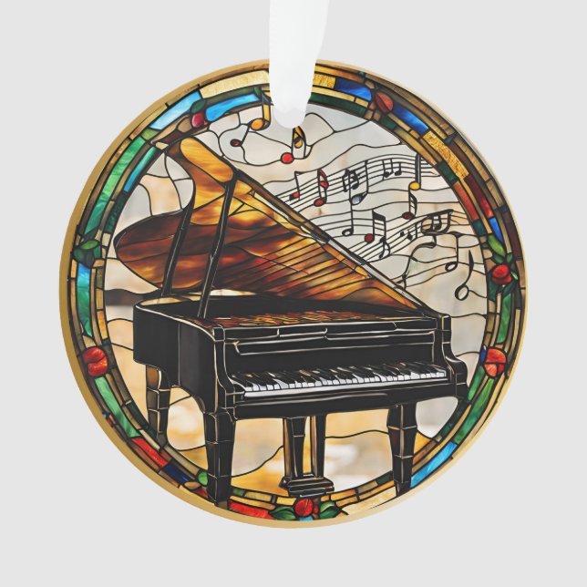 Ornamento Instrumento Musical Piano (Frente)