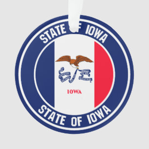 Ornamento Iowa Round Emblem