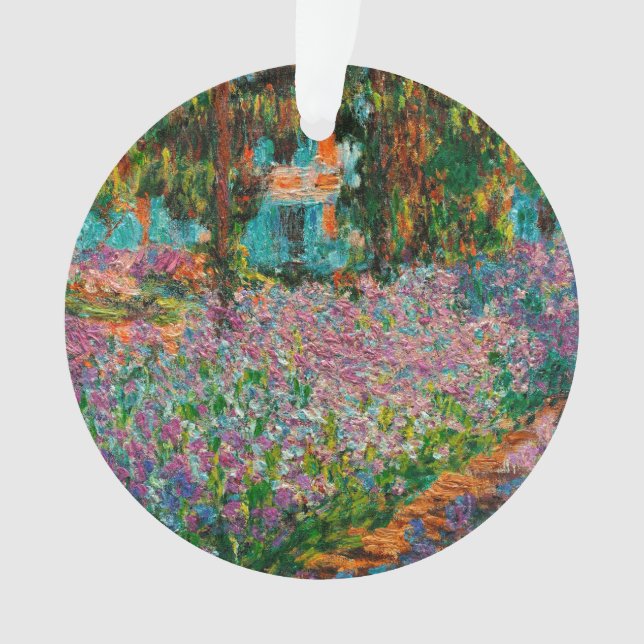 Ornamento Irises Monet Garden Flores Giverny (Frente)