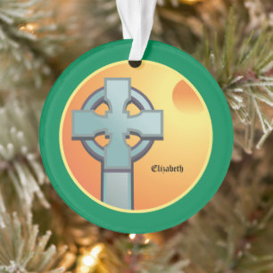 Ornamento Irlandeses Bênçãos Cruzados Personalizados