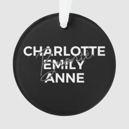 Ornamento Irmãs Brontë II - Charlotte & Emily & Anne