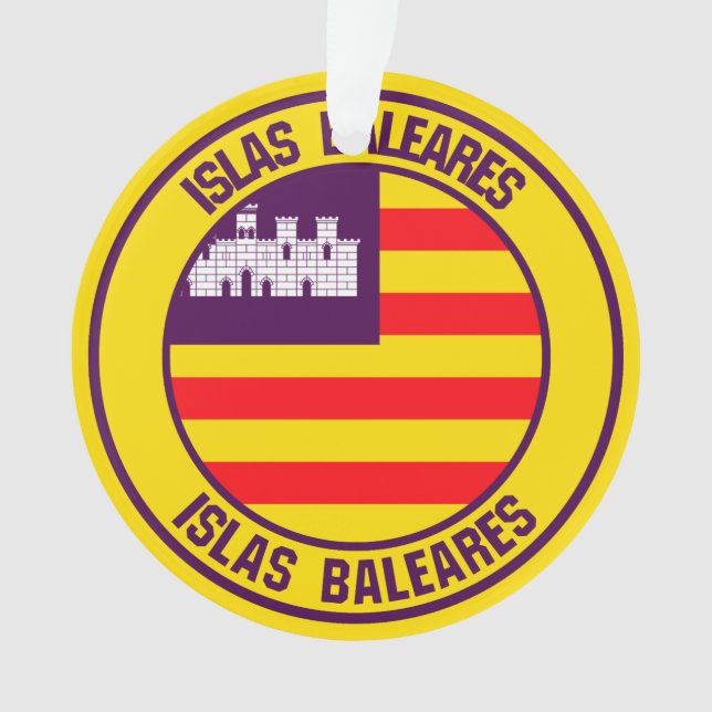 Ornamento Islas Baleares Round Emblem (Frente)