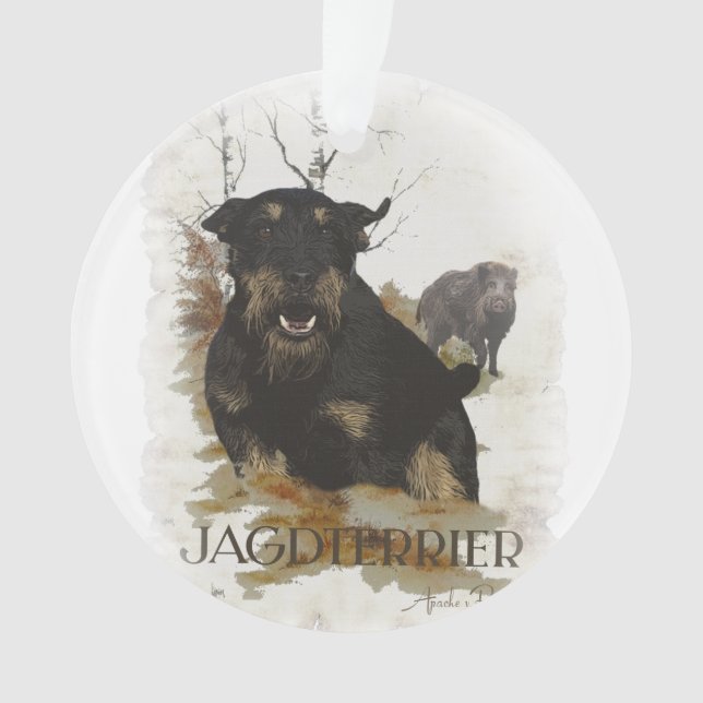 Ornamento Jagdterrier T-Shirt Café Mug Cerâmica (Frente)