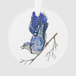 Ornamento Jay azul-marinho