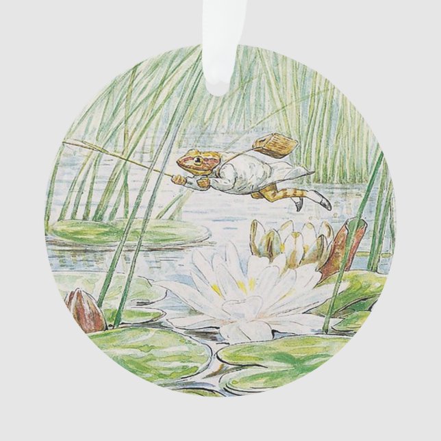 Ornamento Jeremy Fisher Takes a Great Leap by Beatrix Potter (Frente)