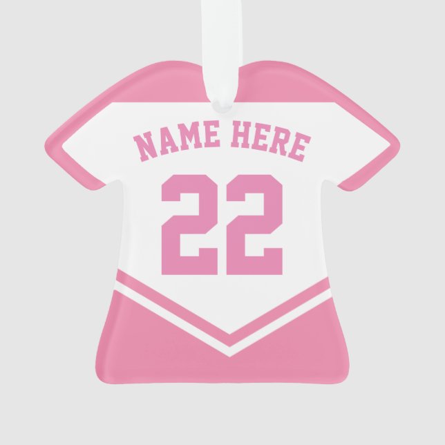 Ornamento Jersey Name Number Ornament Modelo, Futebol (Verso)