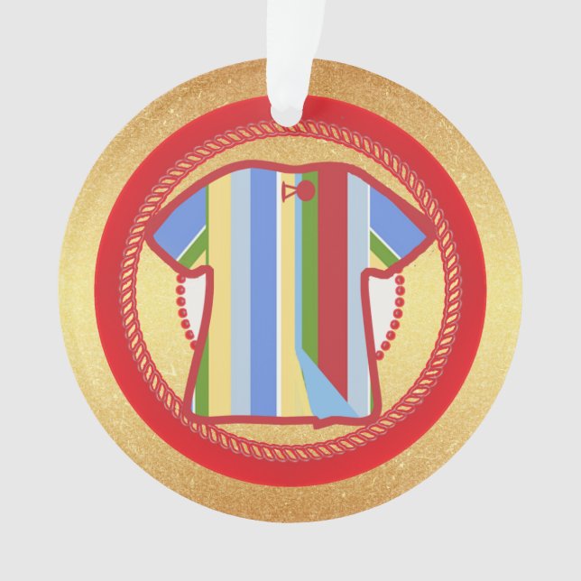 Ornamento Jesse Tree Josephs Casaco Ornament (Frente)