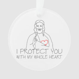 Ornamento Jesus Cristo - Eu te protejo