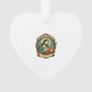 Ornamento Jesus Derrubou Marshmallow Festa na Fogueira Falha