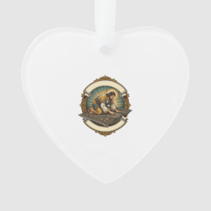 Ornamento Jesus Derrubou Parafuso Minúsculo Carpete Grosso H