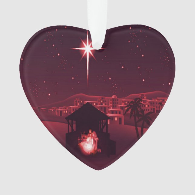 Ornamento Jesus é a razão da natividade (Frente)