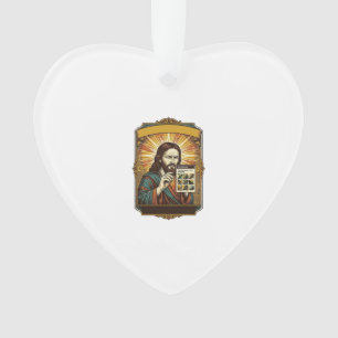 Ornamento Jesus Escadas Embaçadas Teste Captcha Segurança Te