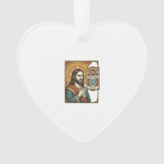 Ornamento Jesus Fake Verificado Marca de Verificação Golpe T