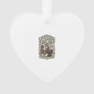 Ornamento Jesus Letterpress Print Shop Jesus Letterpress Pri