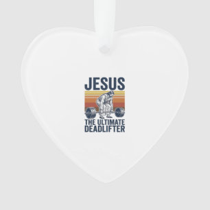 Ornamento Jesus O Levantador de Peso Definitivo Camiseta de
