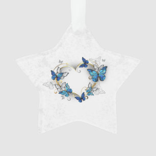 Ornamento Jewelry Heart with Butterflies Morpho