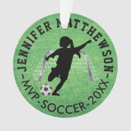 Ornamento Jogador de futebol ⚽ MVP - Rapariga