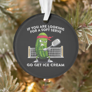 Ornamento Jogador de Pickleball Engraçado