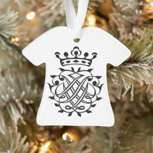 Ornamento Johann Sebastian Bach Seal Crest Monograma Insigni