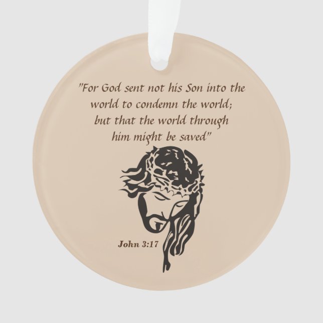 Ornamento John 3:17 (Frente)
