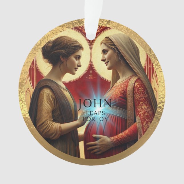 Ornamento John Leaps para Joy Acrylic Ornament (Frente)