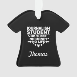 Ornamento Jornalismo universitário Estudante sem vida ou din