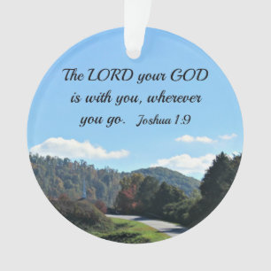Ornamento Joshua 1:9 O Senhor seu Deus está com você