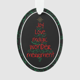 Ornamento Joy Amor Magic Maravilha Merriment