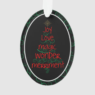 Ornamento Joy Amor Magic Maravilha Merriment