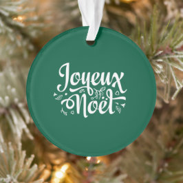 Ornamento Joyeux Noel Green