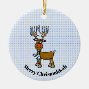 Ornamento Judaico Rudolph Chrismukkah