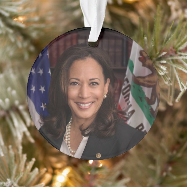 Ornamento Kamala Harris Candidato ao Presidente EUA 2024 (Árvore)