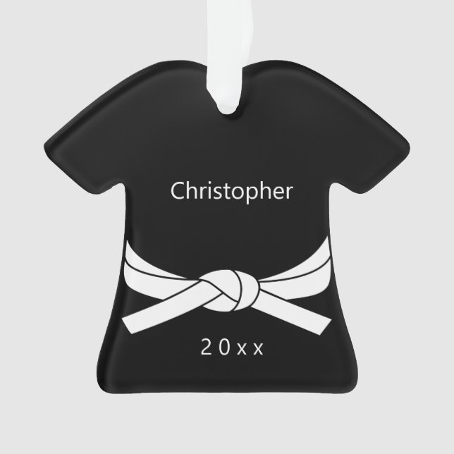 Ornamento Karate Personalizado (Frente)