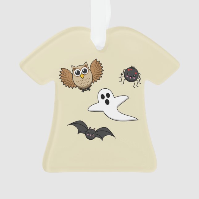 Ornamento Kawaii Creatures Noturnas Cerrantes (Frente)