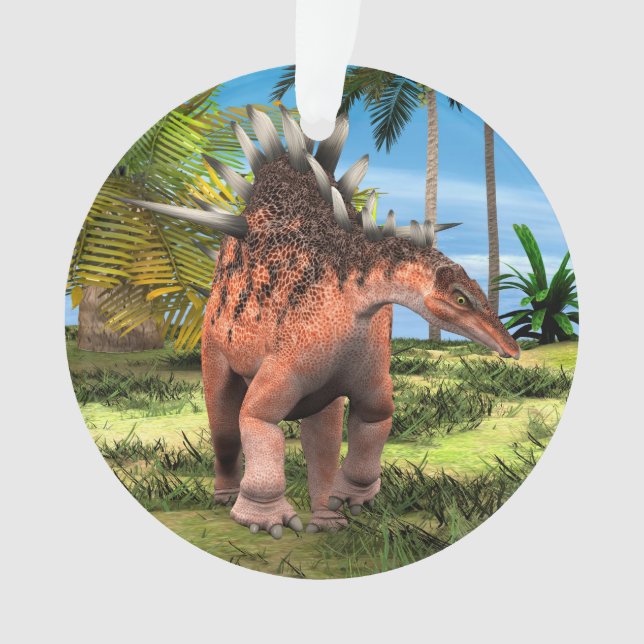 Ornamento Kentrosaurus Dinossauro Selva Arte Pré-Histórica (Frente)