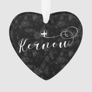 Ornamento Kernow Flag em Heart, Cornish, Cornwall