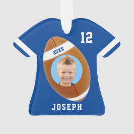 Ornamento Kids espory Blue Photo Football Jersey Ornament