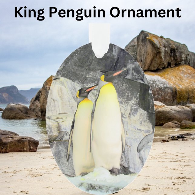 Ornamento King Penguin - Ornament acrílico (Criador carregado)