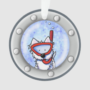 Ornamento KiniArt Snorkel Westie Porthole