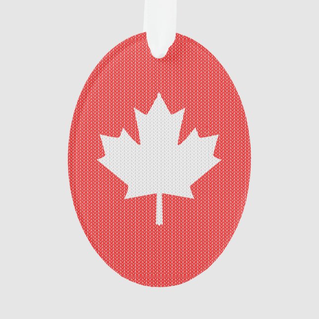 Ornamento Knit Style Maple Leaf Knitting Motif (Verso)