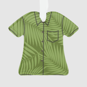 Ornamento Kona Palms Havaiano Folha Tropical Aloha Camisa