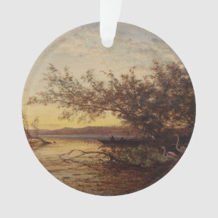 Ornamento La Camargue, Coucher De Soleil - Félix Ziem