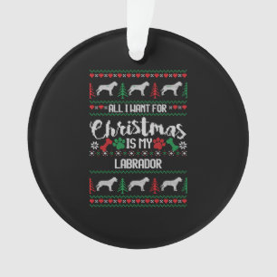 Ornamento Labrador Ugly Christmas Sweater Labrador S