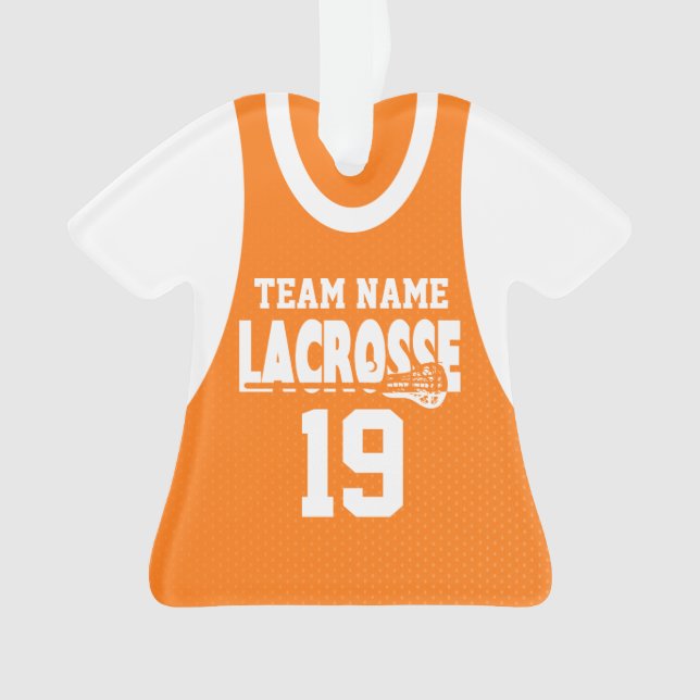 Ornamento Lacrosse Sports Jersey Orange (Frente)