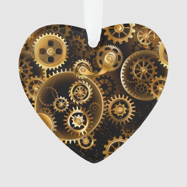 Ornamento Lágrimas de latão sem costura (Frente)