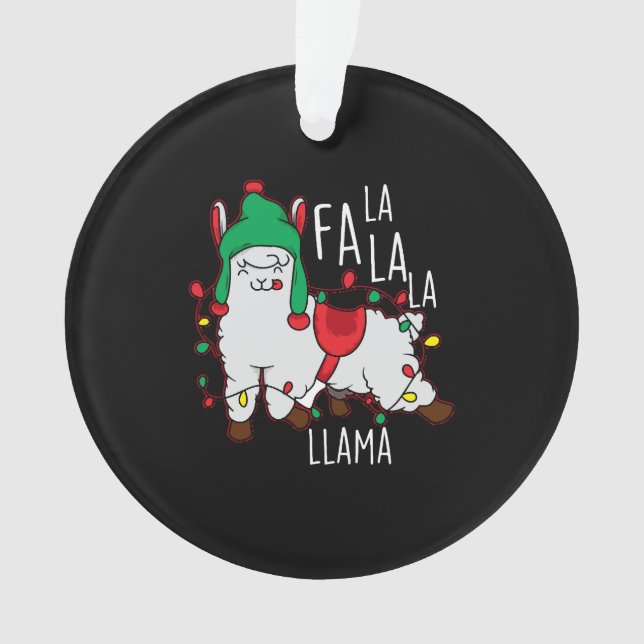 Ornamento Lama Fa La Christmas (Frente)