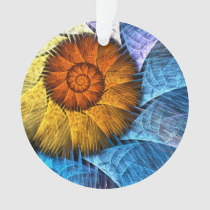 Ornamento Laranja Amarelo Amarelo Abstrato