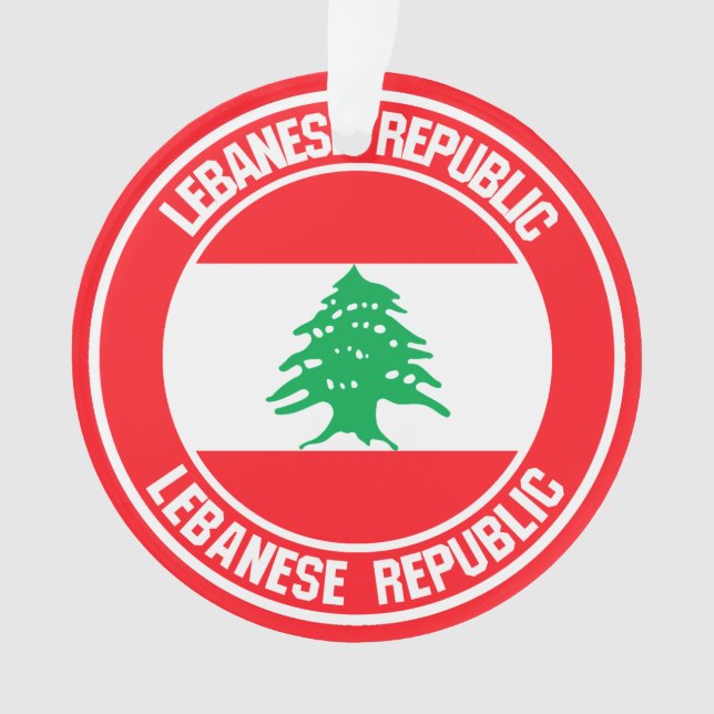 Ornamento Lebanon Round Emblem (Frente)